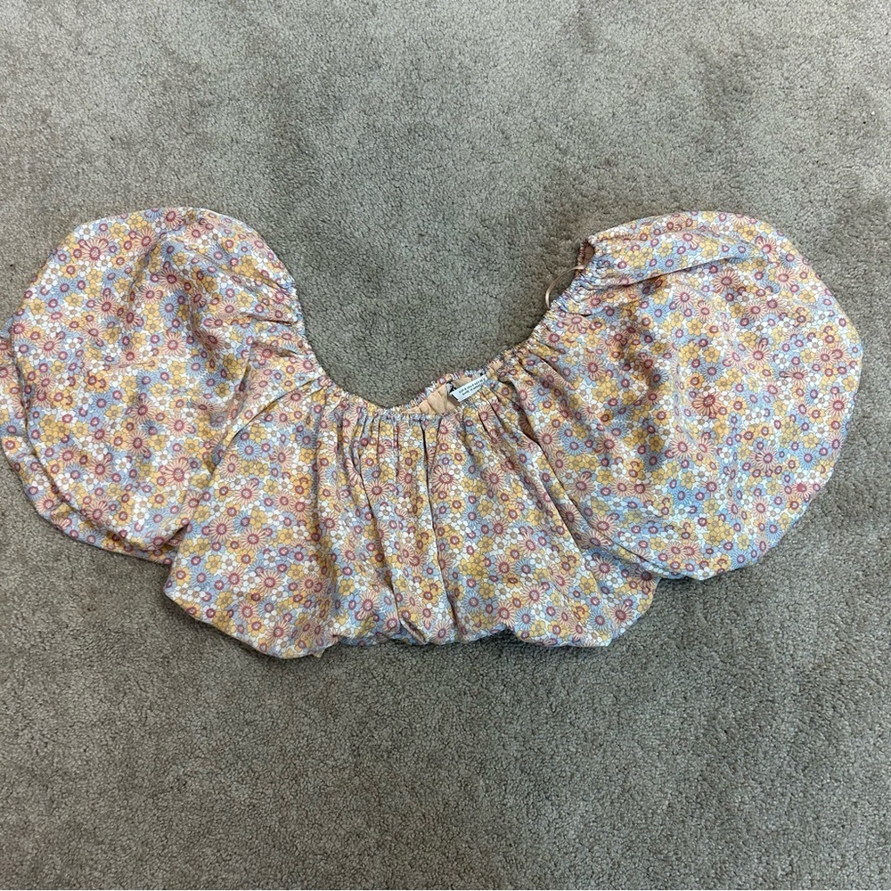 Floral Off-Shoulder Ruffle Top - Picture 7 of 13